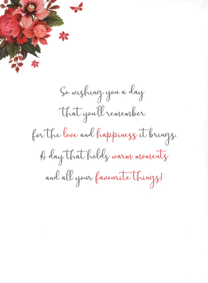 Boxed Wonderful Mum Embellished Mother's Day Greeting Card