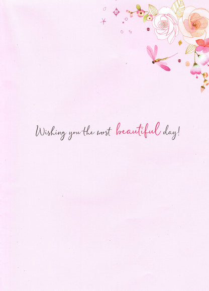 Mother's Day Card Loveliest Mum Embellished Lily Pads