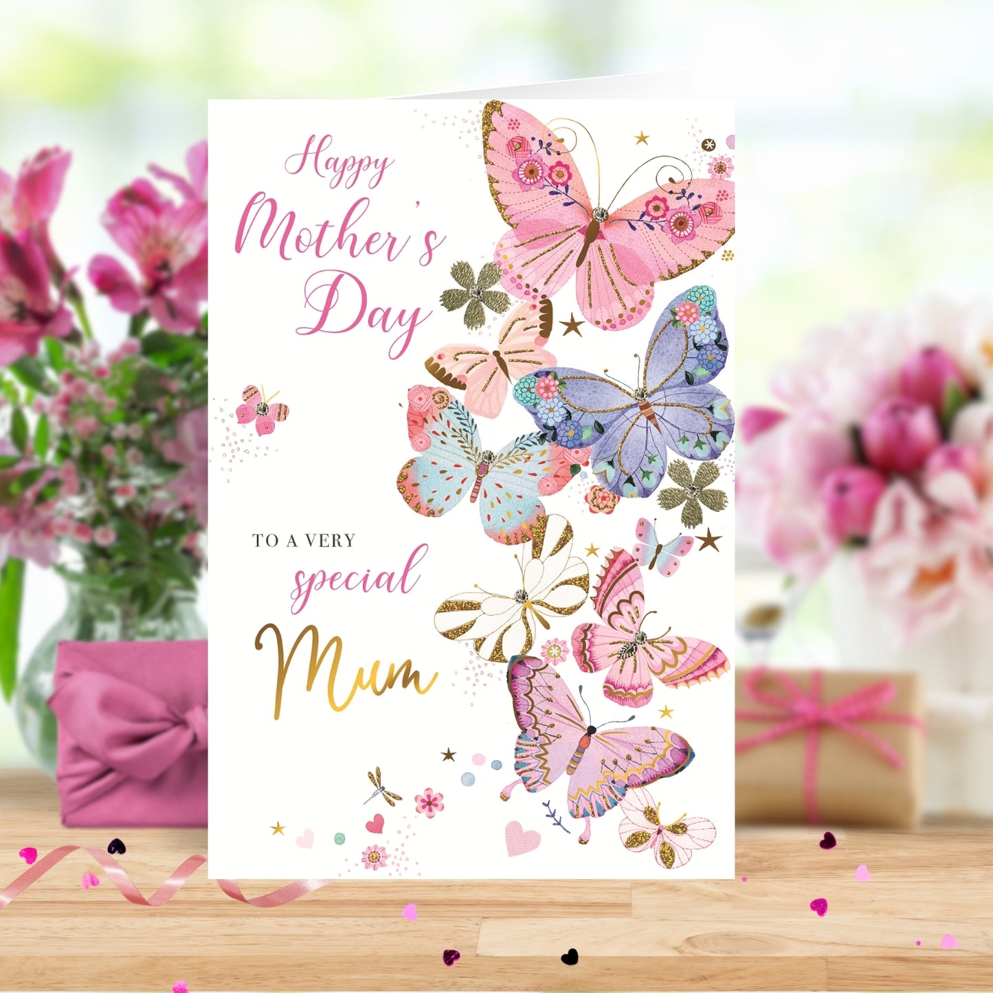 To A Very Special Mum Embellished Mother's Day Greeting Card