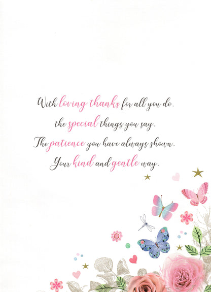To A Very Special Mum Embellished Mother's Day Greeting Card