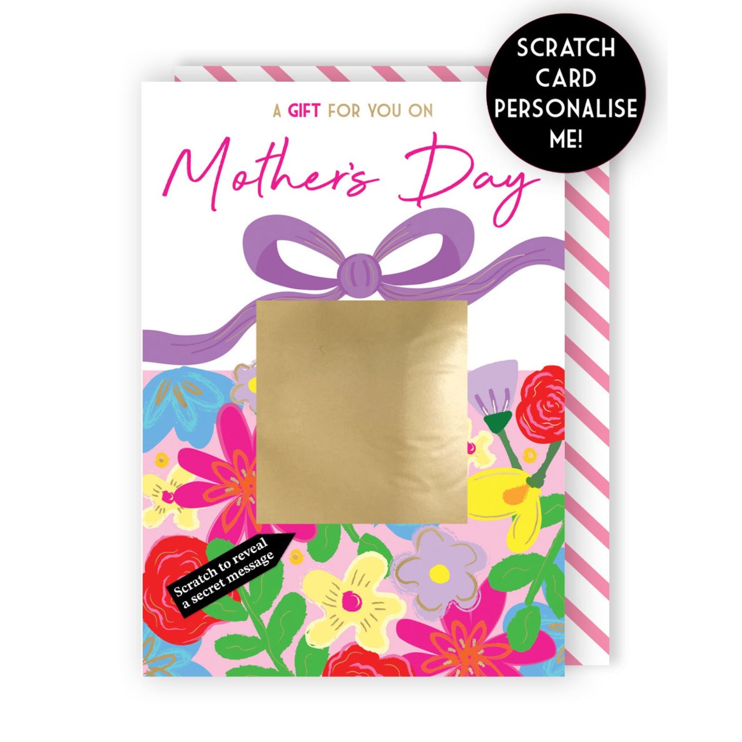 Mother's Day Greeting Card A Gift For You Scratch-To-Reveal Secret Message Card