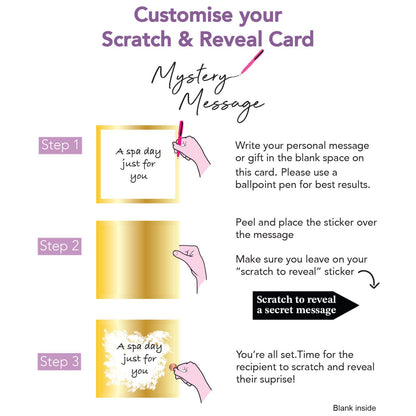 Mother's Day Greeting Card A Gift For You Scratch-To-Reveal Secret Message Card