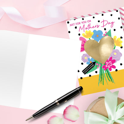 Mother's Day Card Just For You Bouquet Scratch-To-Reveal Secret Message Card