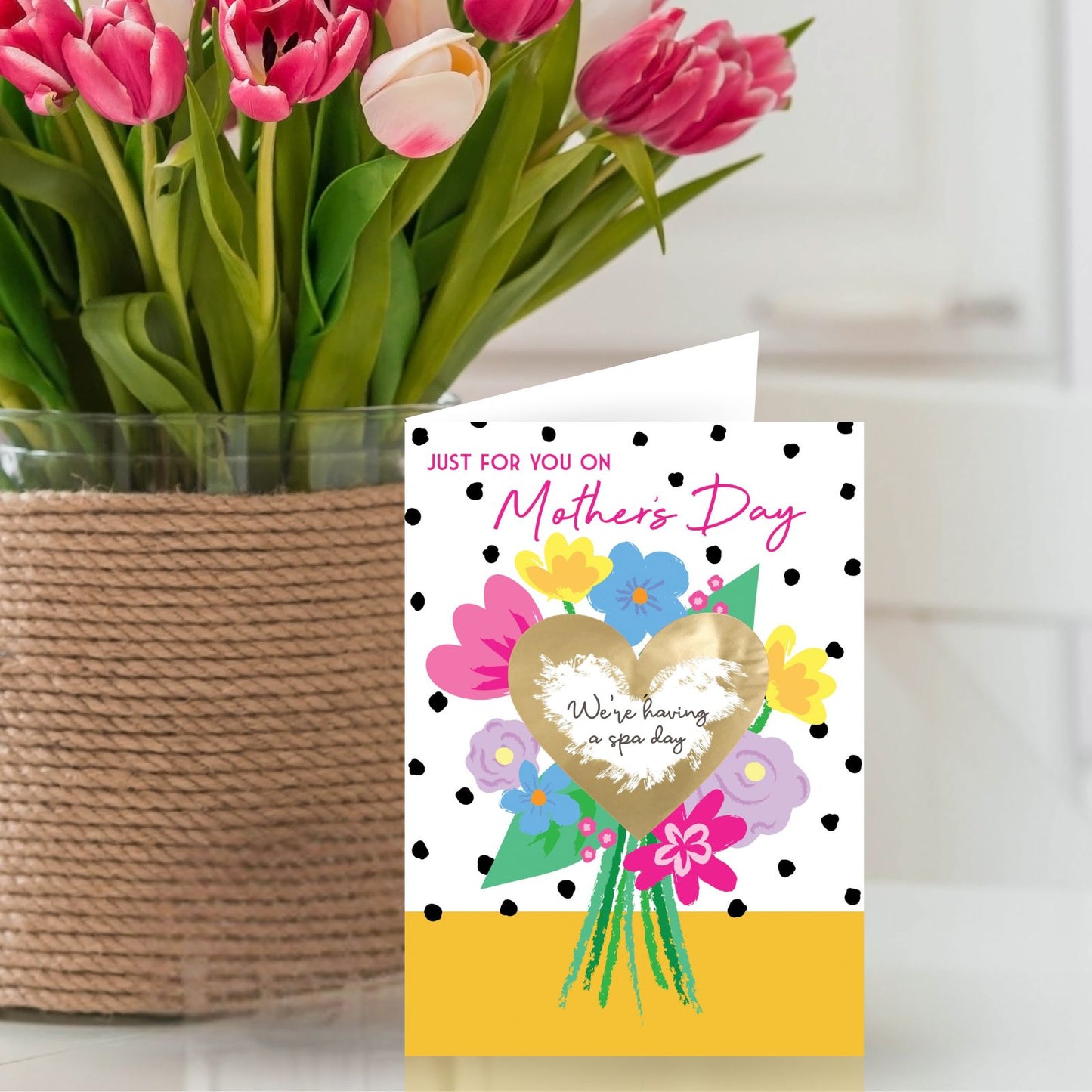 Mother's Day Card Just For You Bouquet Scratch-To-Reveal Secret Message Card