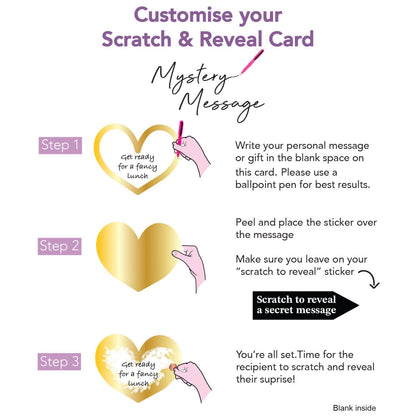 Mother's Day Card Just For You Bouquet Scratch-To-Reveal Secret Message Card