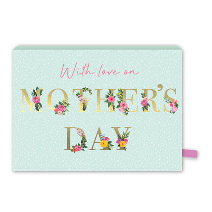 Pop Up Card & Chocolate Gift Box Surprise Floral Treats Mother's Day Card & Gift