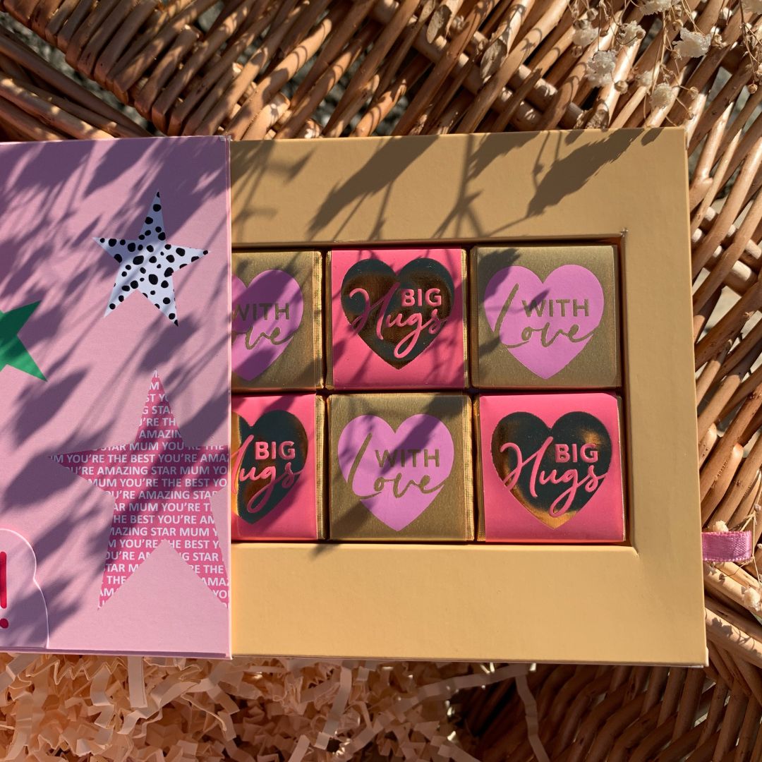 Pop Up Card & Chocolate Gift Box Love You Mum Mother's Day Card & Gift