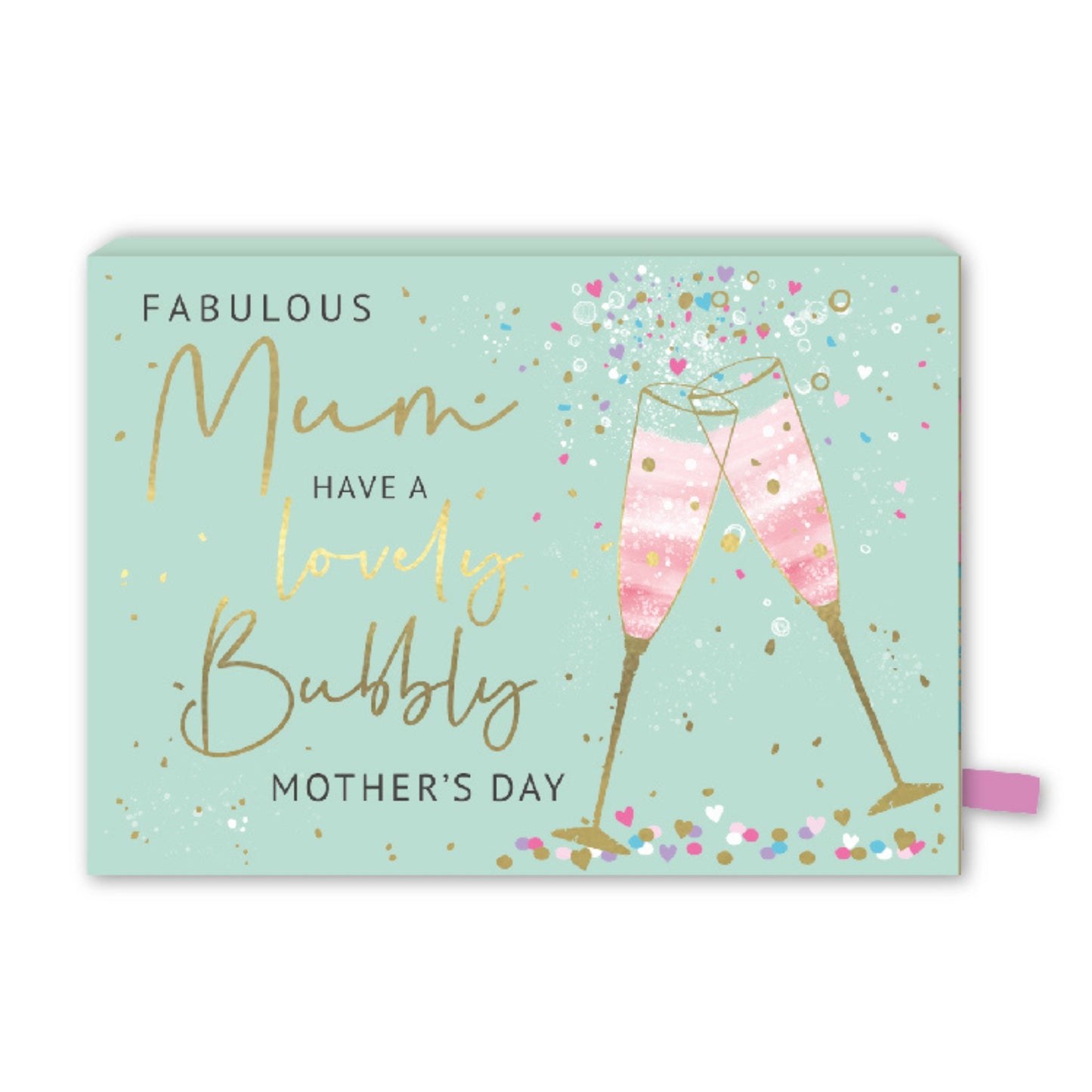 Pop Up Card & Chocolate Gift Box Lovely Bubbly Mum Mother's Day Card & Gift