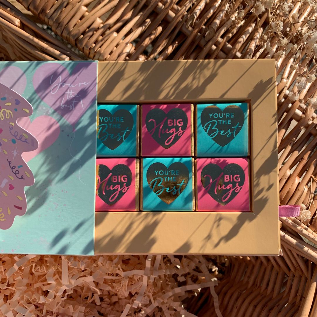 Pop Up Card & Chocolate Gift Box Lovely Bubbly Mum Mother's Day Card & Gift