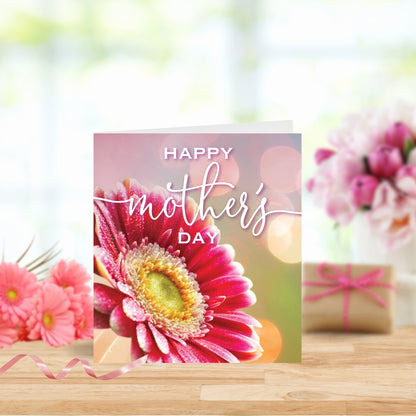 Pink Flower Happy Mother's Day Card