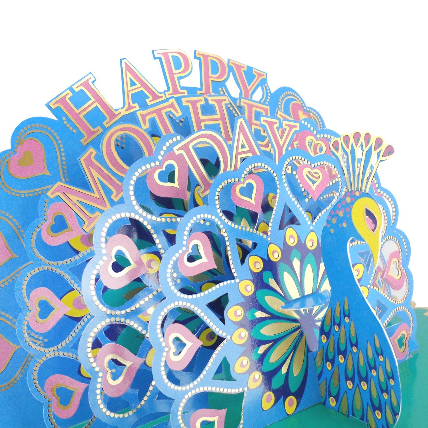 Paper Scapes Mother's Day Card 3D Pop Up Peacock Happy Mother's Day Scene