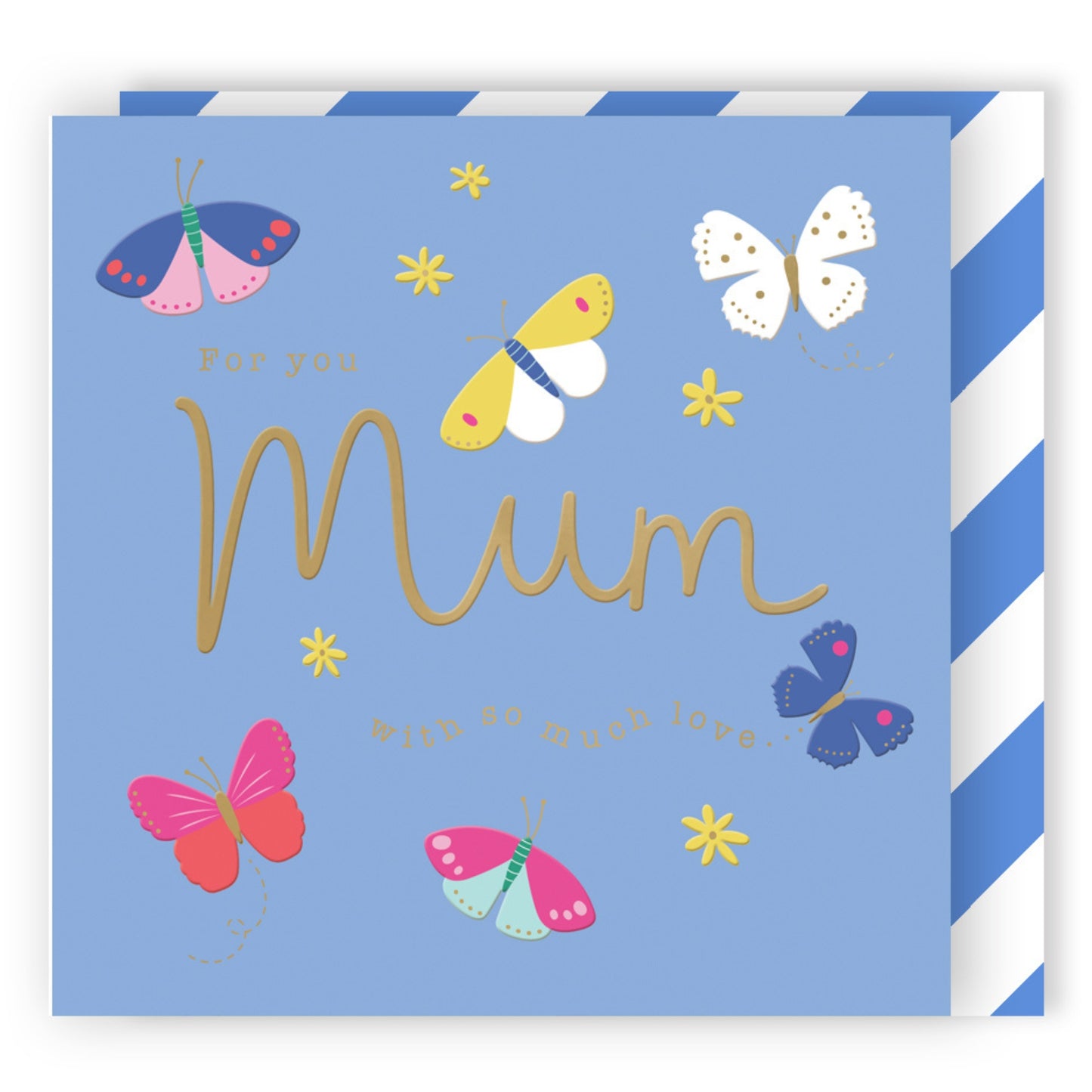 Wildflower For You Mum Butterfly Hugs! Contemporary Mother's Day Card