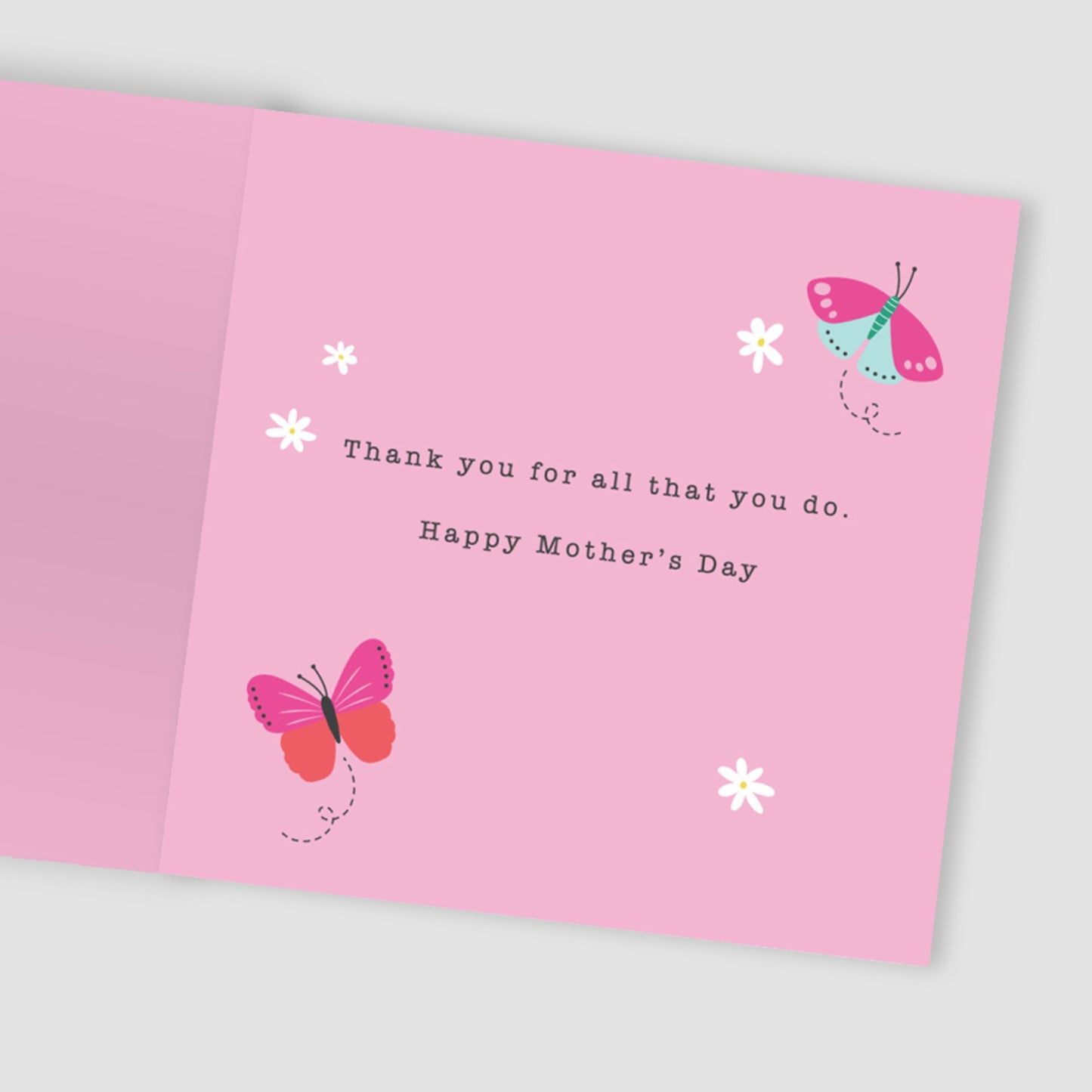 Wildflower For You Mum Butterfly Hugs! Contemporary Mother's Day Card