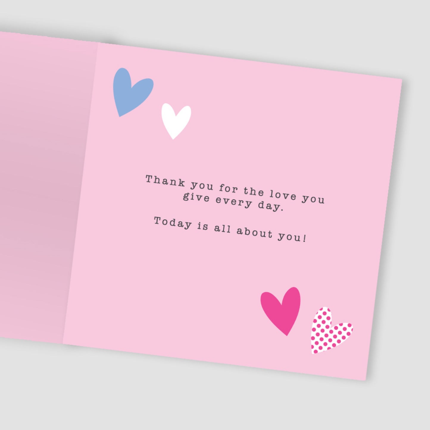 Wildflower Happy Mother's Day Love Heart Design Contemporary Mother's Day Card