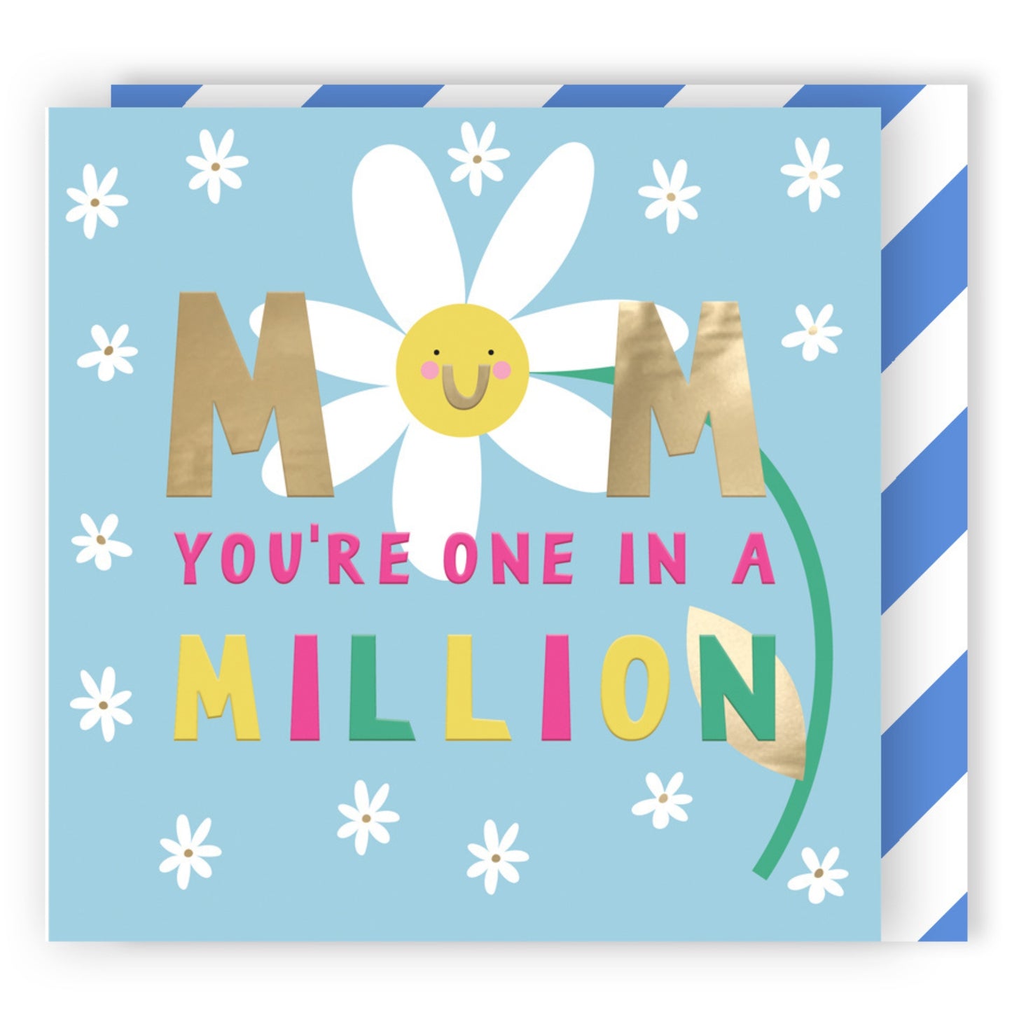 Wildflower Mum You're One In A Million Cute Daisy Contemporary Mother's Day Card