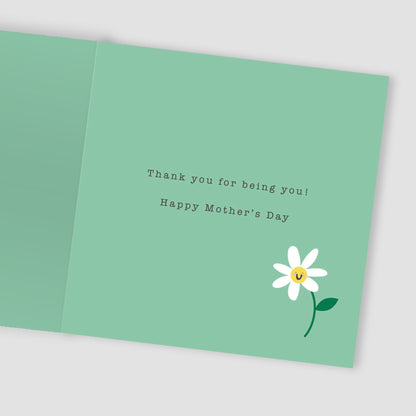 Wildflower Mum You're One In A Million Cute Daisy Contemporary Mother's Day Card