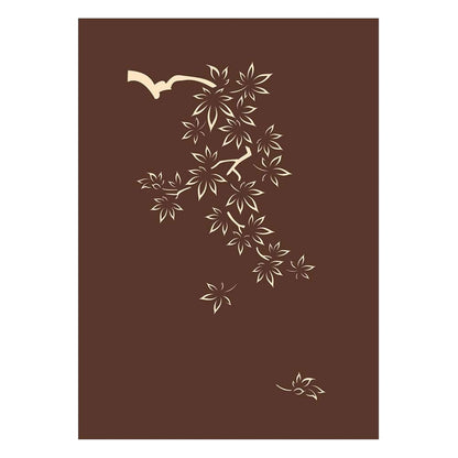 Origamo Pop-Up Greeting Card Red Bonsai Tree Handmade Fold-Out 3D Occasion Cards