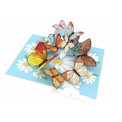 Origamo Pop-Up Greeting Card Butterflies Handmade Fold-Out 3D Any Occasion Cards