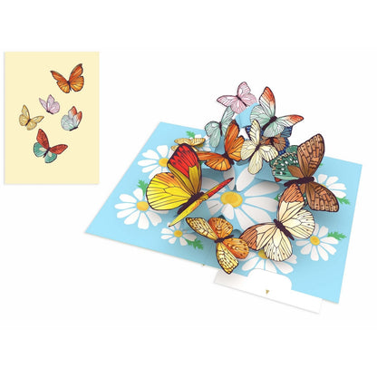 Origamo Pop-Up Greeting Card Butterflies Handmade Fold-Out 3D Any Occasion Cards
