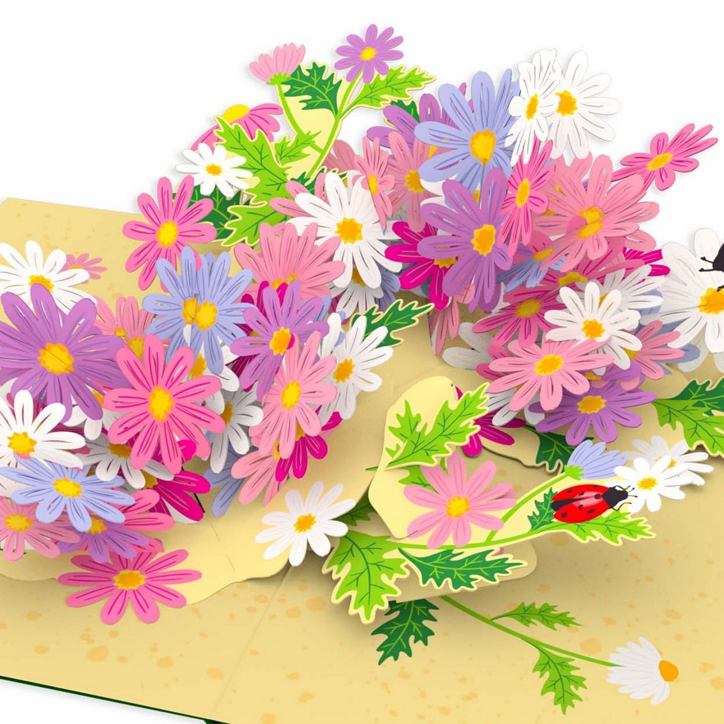 Origamo Pop-Up Greeting Card Wildflowers Handmade Fold-Out 3D Any Occasion Cards
