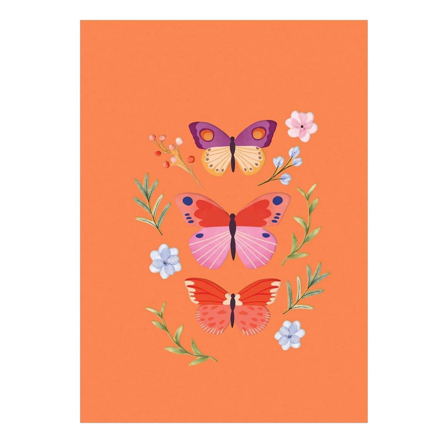 Origamo Pop-Up Greeting Card Butterflies Handmade Fold-Out 3D Celebration Cards
