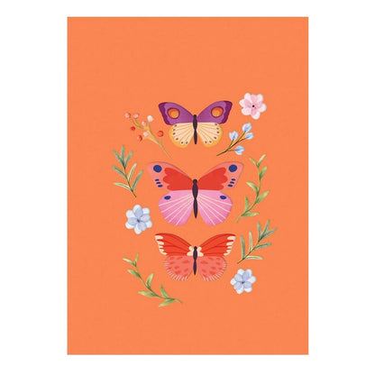 Origamo Pop-Up Greeting Card Butterflies Handmade Fold-Out 3D Celebration Cards
