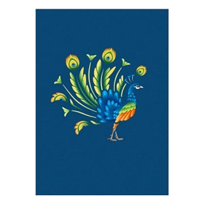 Origamo Pop-Up Greeting Card Peacock Handmade Fold-Out 3D Any Occasion Cards