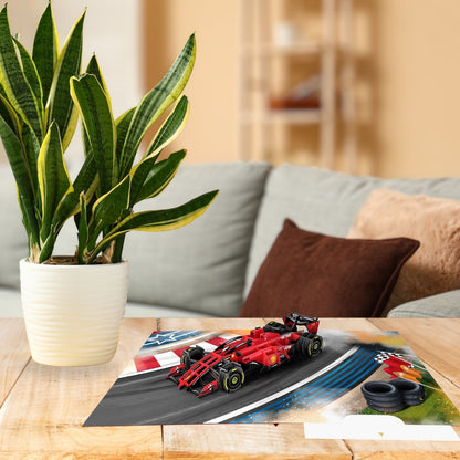 Origamo Pop-Up Greeting Card Racing Car Handmade Fold-Out 3D Any Occasion Cards