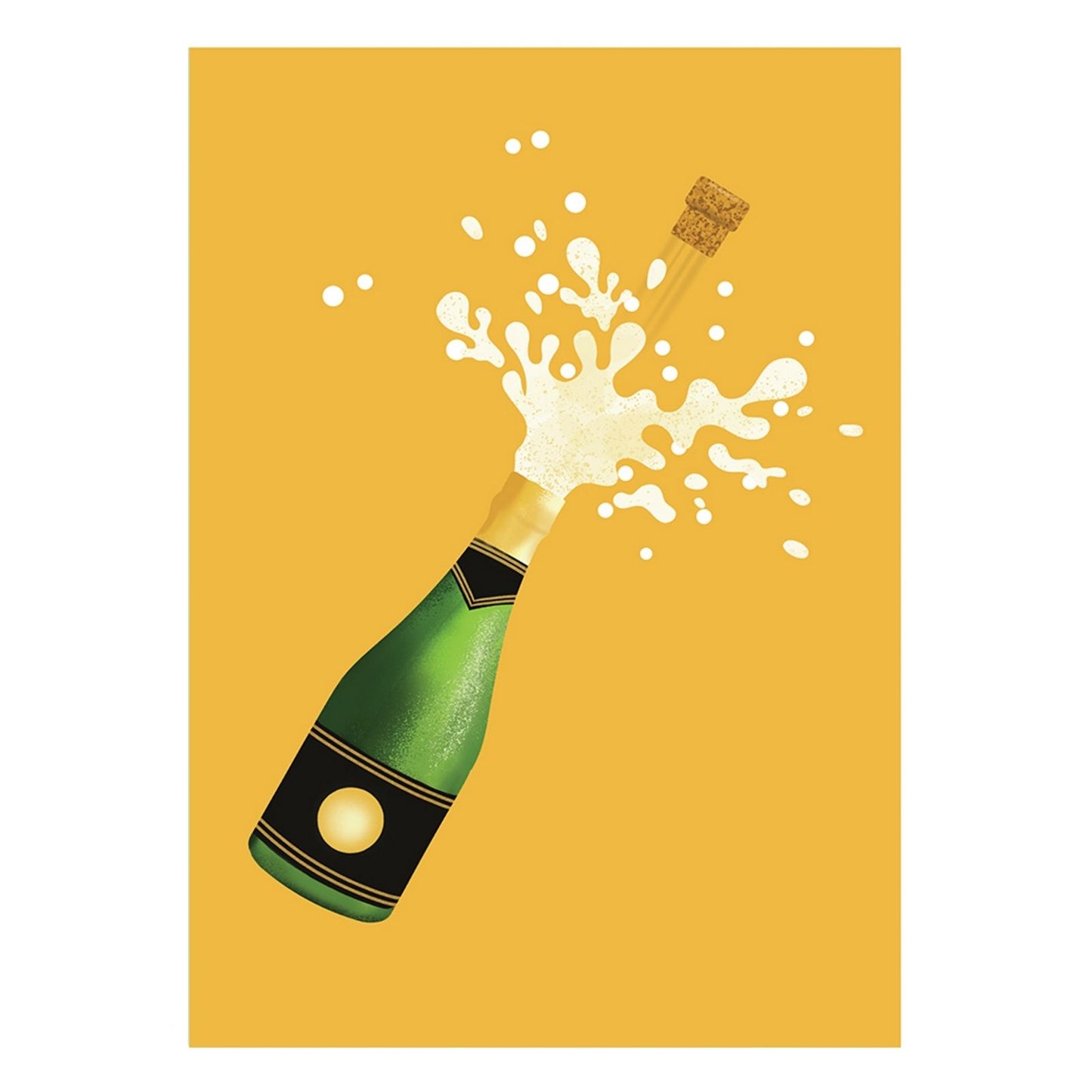 Origamo Pop-Up Greeting Card Celebration Champagne Handmade Fold-Out 3D Cards