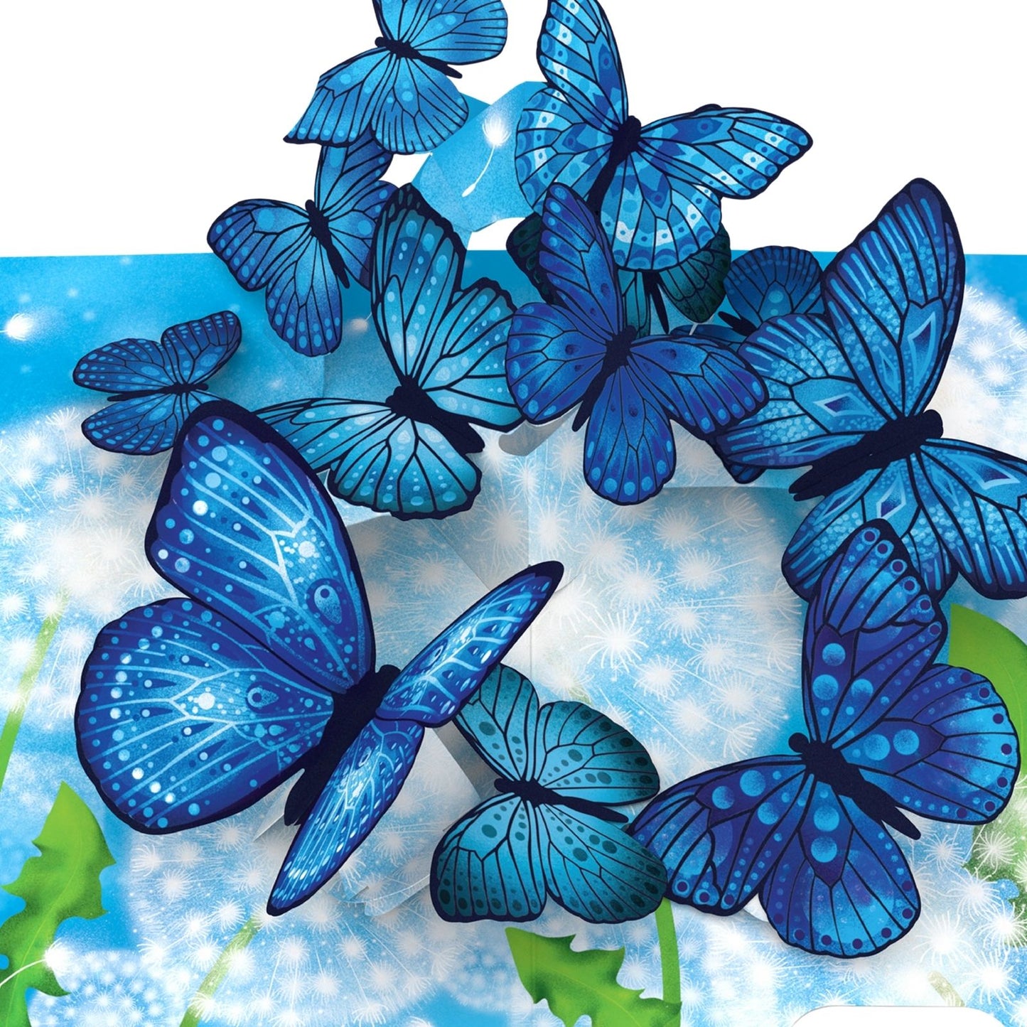 Origamo Pop-Up Greeting Card Butterfly Wish Handmade Fold-Out 3D Occasion Cards