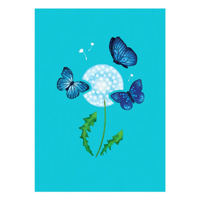 Origamo Pop-Up Greeting Card Butterfly Wish Handmade Fold-Out 3D Occasion Cards