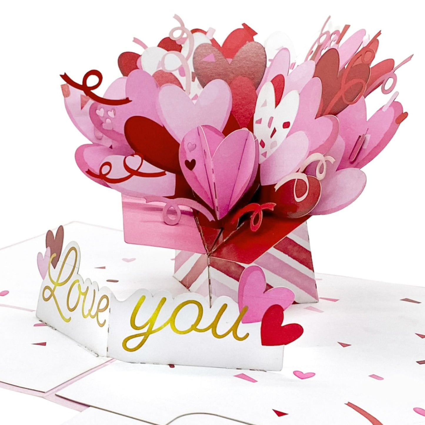 Origamo Pop-Up Greeting Card Love You Handmade Fold-Out 3D Any Occasion Cards