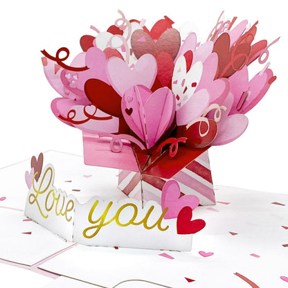 Origamo Pop-Up Greeting Card Love You Handmade Fold-Out 3D Any Occasion Cards