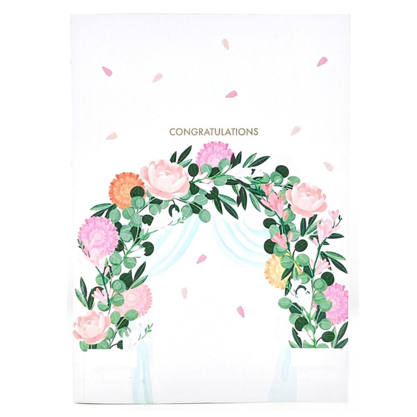 Origamo Pop-Up Wedding Card Congratulations Arch Handmade Fold-Out 3D Cards