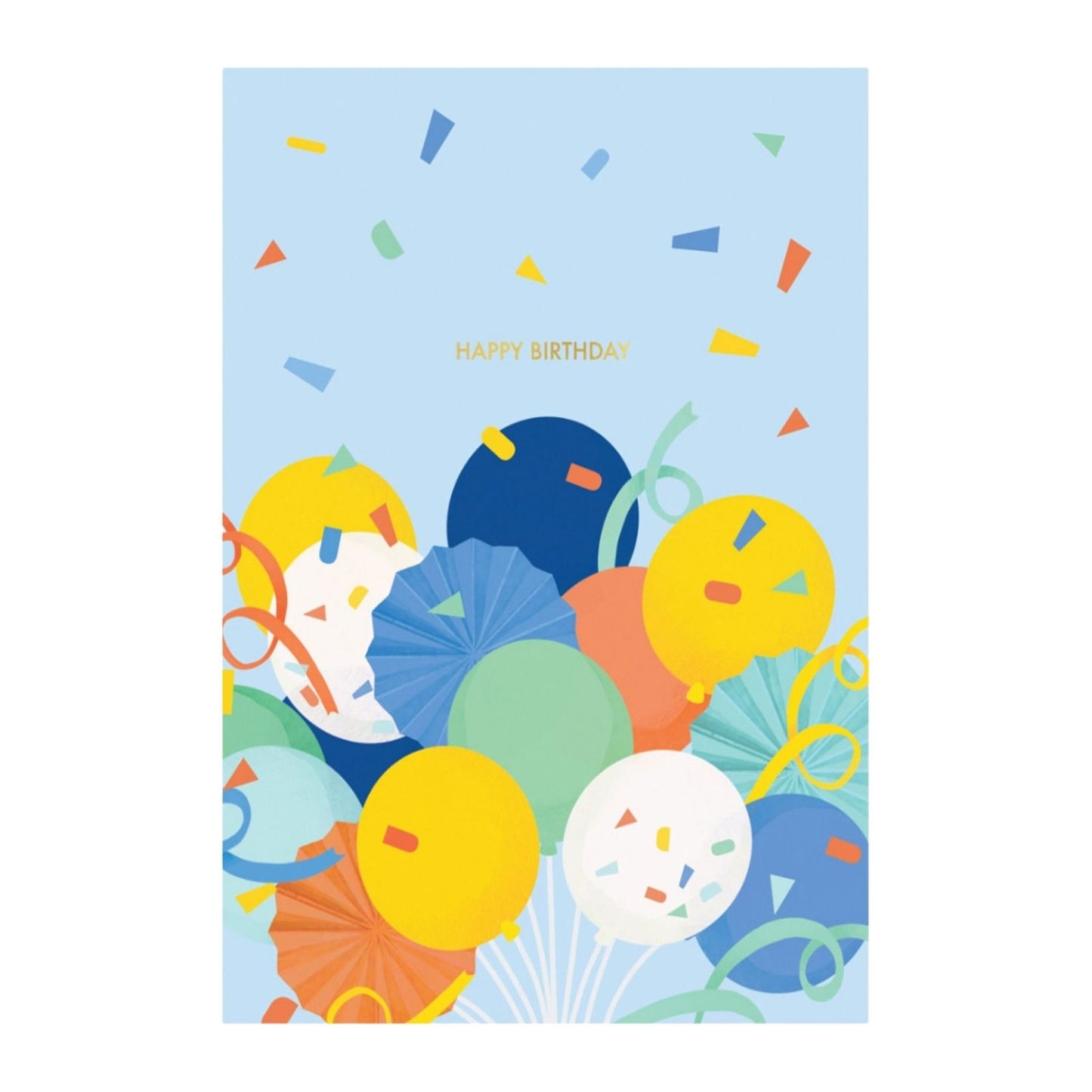 Origamo Pop-Up Birthday Card Blue With Numbers Any Age Handmade Fold-Out Cards