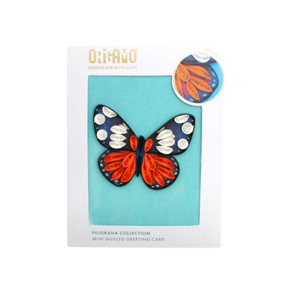 Origamo Butterfly Mini Quilled Handmade Greeting Card For Any Occasion