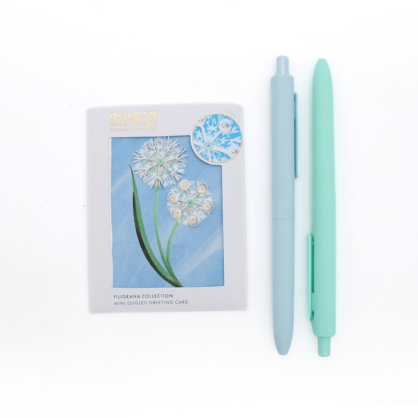Origamo Dandelions Mini Quilled Handmade Greeting Card For Any Occasion