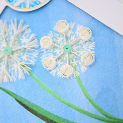 Origamo Dandelions Mini Quilled Handmade Greeting Card For Any Occasion