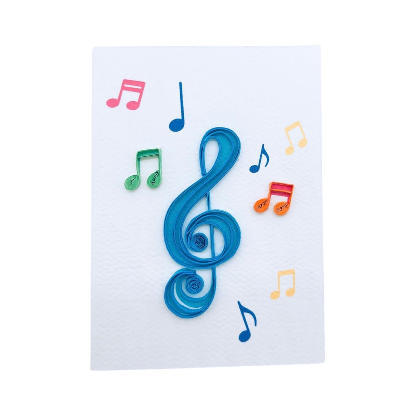 Origamo Musical Notes Mini Quilled Handmade Greeting Card For Any Occasion