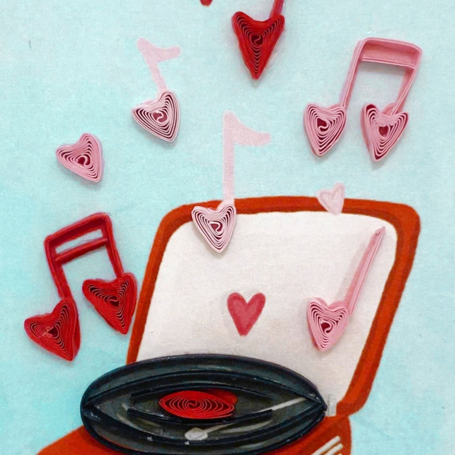Origamo Love Music Mini Quilled Handmade Greeting Card For Any Occasion