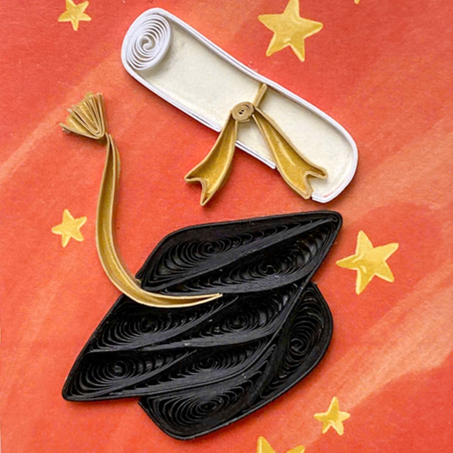 Origamo Graduation Congratulations Mini Quilled Handmade Greeting Card