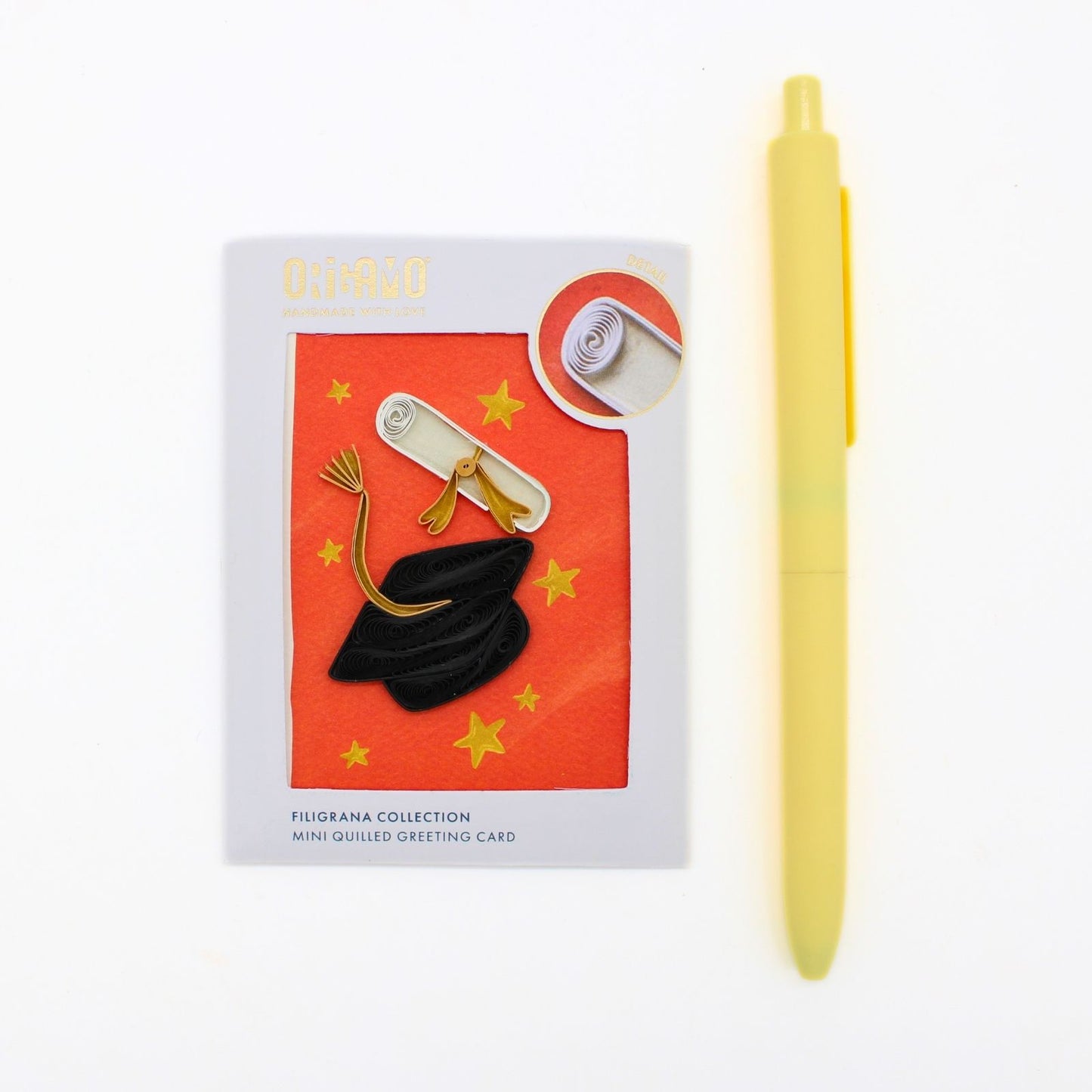 Origamo Graduation Congratulations Mini Quilled Handmade Greeting Card