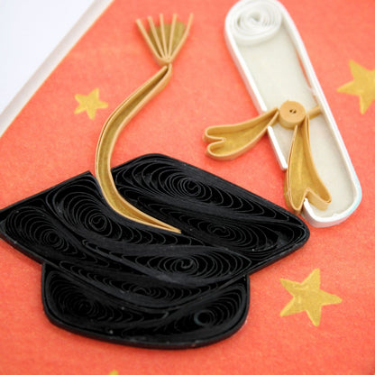 Origamo Graduation Congratulations Mini Quilled Handmade Greeting Card