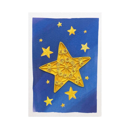 Origamo Twinkling Star Mini Quilled Handmade Greeting Card For Any Occasion
