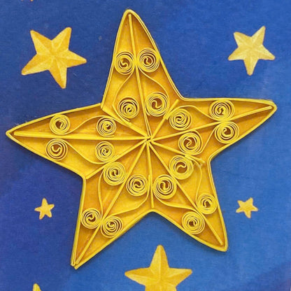 Origamo Twinkling Star Mini Quilled Handmade Greeting Card For Any Occasion