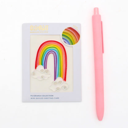 Origamo Rainbow Mini Quilled Handmade Greeting Card For Any Occasion