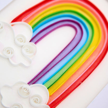 Origamo Rainbow Mini Quilled Handmade Greeting Card For Any Occasion