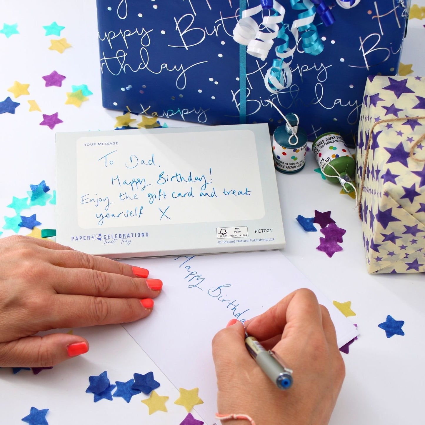 Pop Up Birthday Card With Gift Card Holder Time To Celebrate Card & Gift Idea