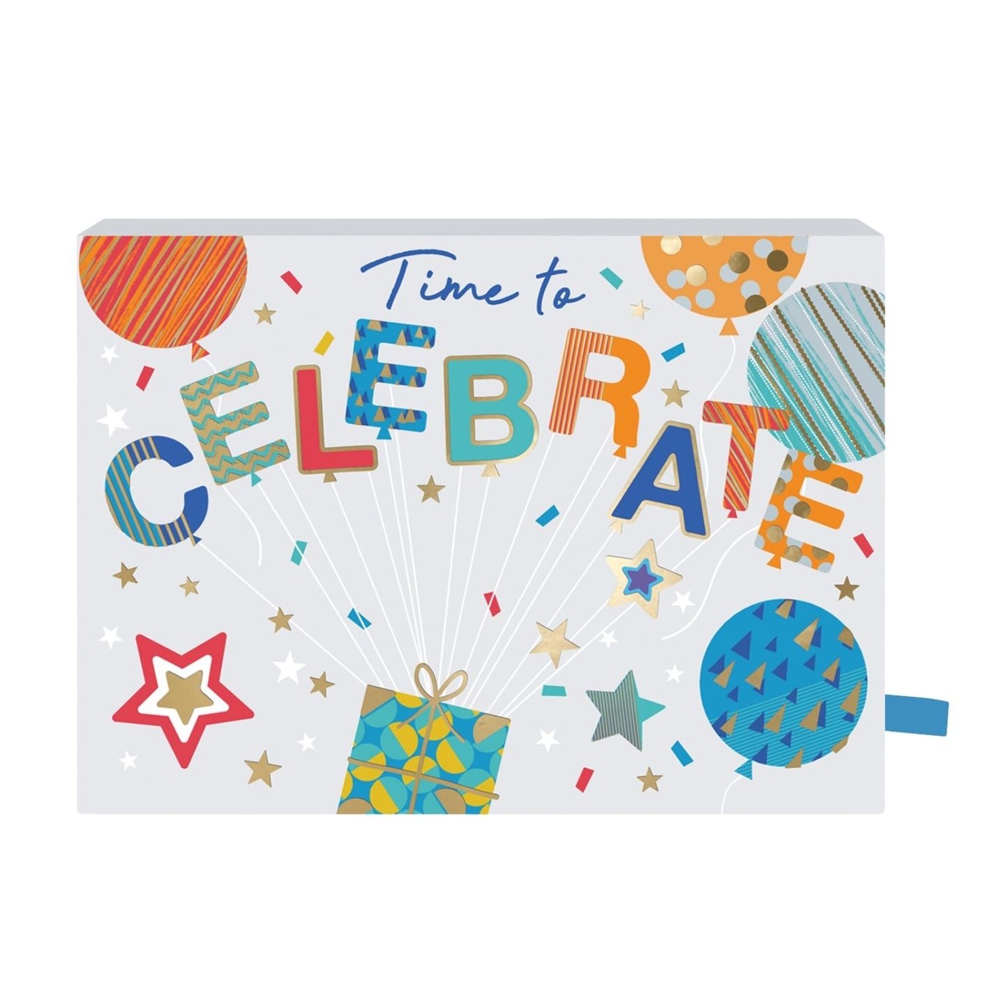 Pop Up Birthday Card With Gift Card Holder Time To Celebrate Card & Gift Idea