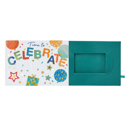 Pop Up Birthday Card With Gift Card Holder Time To Celebrate Card & Gift Idea
